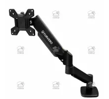 Uchwyt do monitora FURVERO HK001 1 x ramię, sprężyna gazowa, czarny N