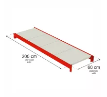 Metal warehouse shelving unit FORTIS
