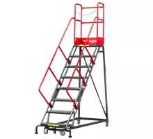 Передвижная складская лестница H-204 cm 8 ступеней N