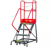 Передвижная складская лестница H-102 cm 4 ступени N