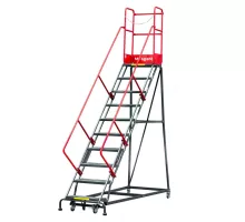Передвижная складская лестница H-255 cm 10 ступеней N