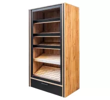 Atvērts maizes plaukts H- 204 cm L- 110 cm G- 62 cm ozola kraft / melns N