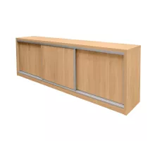 Biroja komoda ar bīdāmām durvīm H-90 cm L-280 cm G-50 cm sonomas ozols N