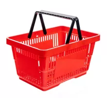 Корзина для покупок H-22 cm L-30 cm G-43 cm Объем 22L красный N