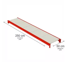 Metal warehouse shelving unit 250cm