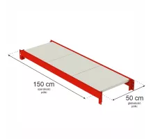 Metal warehouse shelving unit FORTIS