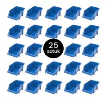 Darbnīcas plastmasas magazīna konteineris S 155x250x120 mm zils (iepakojums 25 gab.) N