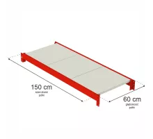 Metal warehouse shelving unit FORTIS