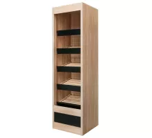 Atvērts moduļu plaukts maizei H-205 cm L-60 cm G-58 cm ozols sonoma / melns N