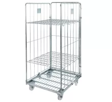 Universal trīs sienas divi plaukti N ruļļu konteiners