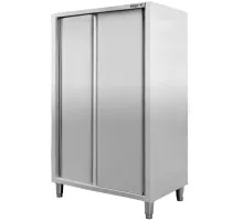 Nerūsējošā tērauda noliktavas skapja 2-durvju S-120 cm G-60 cm H-200 cm N