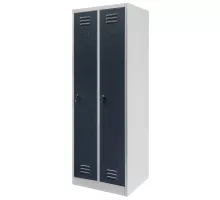 BHP apģērbu skapis J-60 ar 2 durvīm pelēks/grafīta priekšpusē S-60 cm G-50 cm H-180 cm skrūvējams N