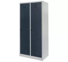 BHP apģērbu skapis J-80 ar 2 durvīm pelēks/grafīta priekšpuse S-80 cm G-50 cm H-180 cm skrūvēts N