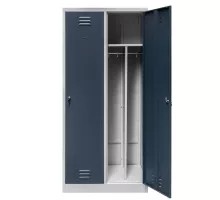 BHP apģērbu skapis J-80 2 durvju ar nodalījumiem pelēks / grafīta priekšpuse S-80 cm G-50 cm H-180 cm skrūvēts N