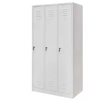 BHP apavu skapis J-90 3 durvju pelēks S-90 cm G-50 cm H-180 cm skrūvēts N