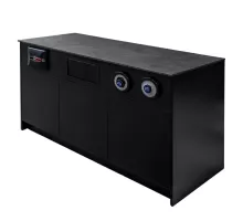 Kafijas automāta skapītis tip-on darba virsma slim-line H-92 cm L-154 cm G-60 cm melns N