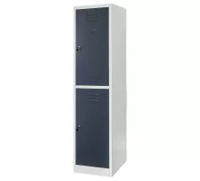 BHP J-40/2 divu durvju pelēka / grafīta priekšējā daļa S-40 cm G-50 cm H-180 cm skrūvēta N