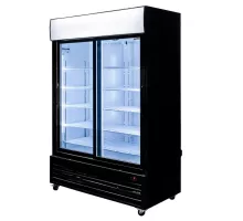 Aukstuma vitrīna RICO i133 S-133 cm G-69 cm H-208 cm bīdāmās durvis N