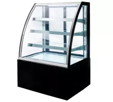 Кондитерская витрина CLARA S90 S-90cm G-70 cm H-140 cm черный N