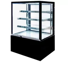 Кондитерская витрина ELSA S90 S-90cm G-70 cm H-140 cm черный N