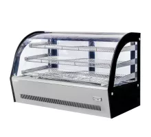 Customizable display case for heating CLARA MINI S120H S- 120 cm G-53 cm H-69 cm inox N