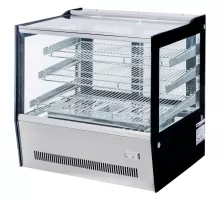Adjustable showcase ELSA MINI S66H S-66 cm G-53 cm H-69 cm inox N