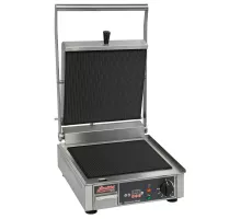 Ceramic Glass Contact Grill Bistro | Grooved grill plates