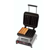 Neumärker Waffle Maker Thermocook® incl. Brussels Waffle Interchangeable Plates (non-stick coated cast iron)