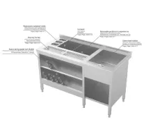 Bārmeņa stacija 1200*700*900mm