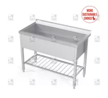Pot izlietne ar režģa plauktu, Novameta, DV1-PSA-80/60/90