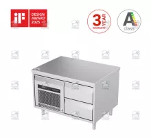 Galds ledusskapis zemais, Novameta, FP0-E125-94/70/65
