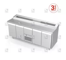 4½ section saladette counter, Novameta, FS0-E404-213/70/90