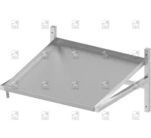 Wall shelf for dishwasher baskets, 1 basket, 600×530×350 mm