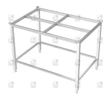 Cutting board table with frame 1200×700×900