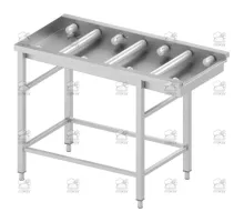Table to dishwasher with frame for modular shelves with combined rollers, 1000×700×900 mm