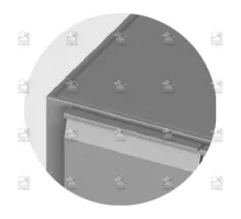 Recessed table top
