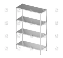 Pastiprināts metināts plaukts 4 plaukti 400x1400x1800 mm