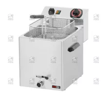 Elektriskā galda fritēšanas iekārta 8 l, 6.0 kW, 230 V ar iztukšošanas krānu