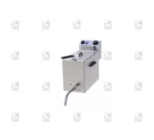 Elektriskā galda fritēšanas iekārta zivīm 8 l, 3.4 kW, 230 V ar iztukšošanas krānu