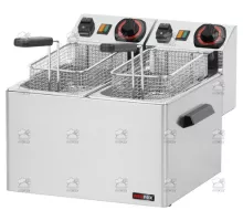 Elektriskā galda fritēšanas iekārta 5 + 5 l, 4.2 kW, 230 V