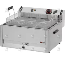 Elektriskā galda fritēšanas iekārta 30 l, 15.0 kW, 400 V ar iztukšošanas krānu