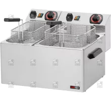 Elektriskā galda fritēšanas iekārta 8 + 5 l, 5.1 kW, 230 V