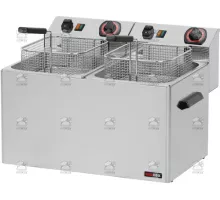 Elektriskā galda fritēšanas iekārta 8 + 8 l, 6.8 kW, 230 V