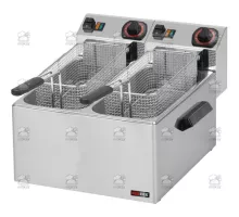 Elektriskā galda fritēšanas iekārta zivīm 8 + 8 l, 6.8 kW, 230 V
