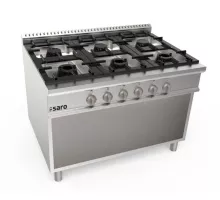 SARO Gas stove open substructure 6 burners LQ model LQ / CUG6BA