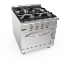 SARO Gas stove + electric oven 4 burners LQ model LQ / CUG4NE