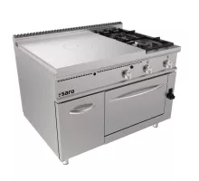 karstas plīts gāzes cepeškrāsns + 2 degļi + durvis LQ modelis LQ / TPG6LO