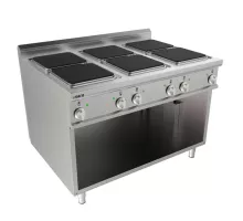 Электрическая плита с открытой подконструкцией 6 плит LQ модель LQ / CQE6BA