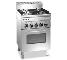 Газовая плита с газовой духовкой, 4 конфорки, 600 линия Модель G4Sf6