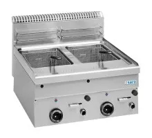 Газовая фритюрница 8+8 л настольная 600 линия модель Gf66